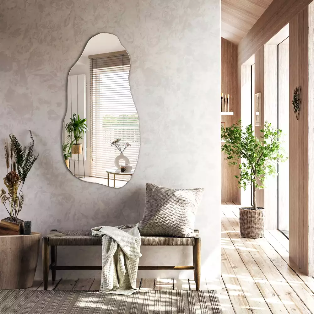 Aszimmetrikus forma tükör lógó folt