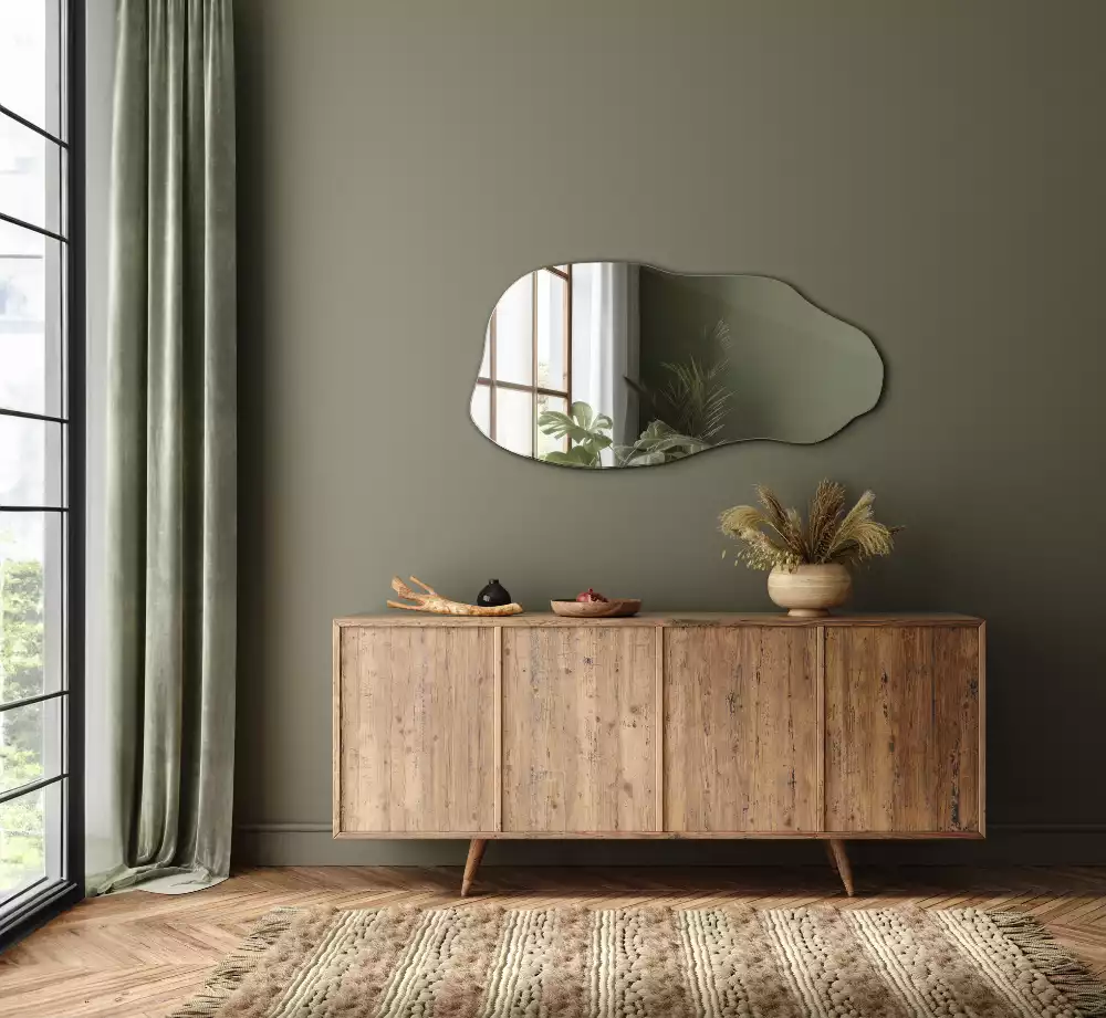 Aszimmetrikus forma tükör lógó folt