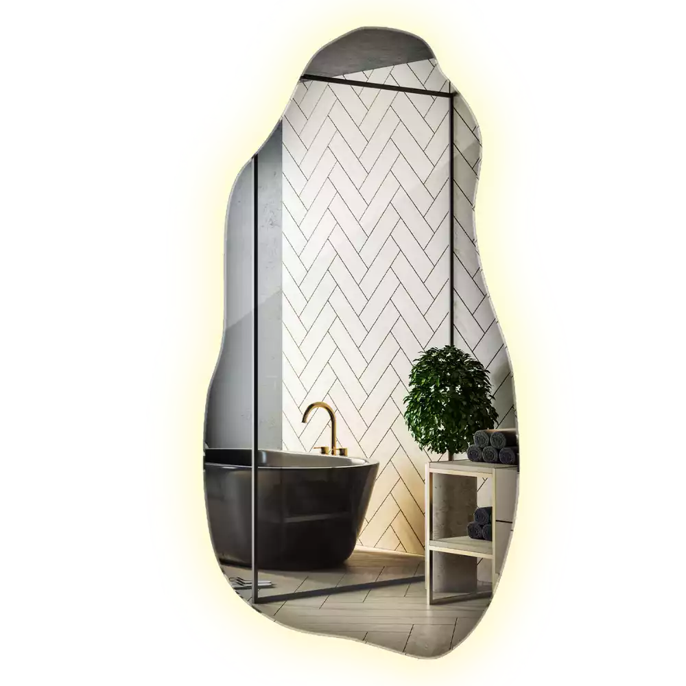 Organikus tükör led világítással elegáns