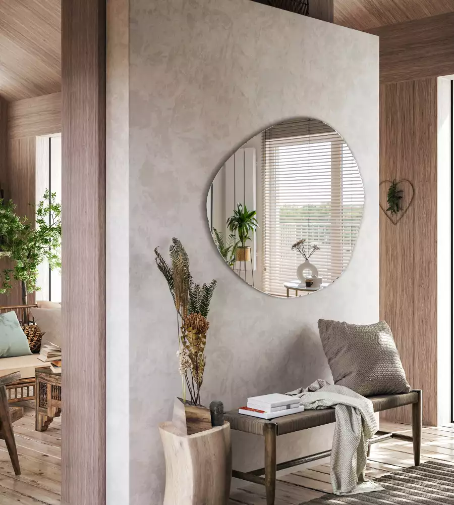 Egyedi alakú tükör felhő