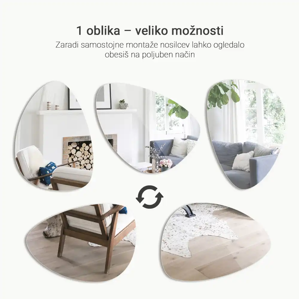 Tojás alakú tükör