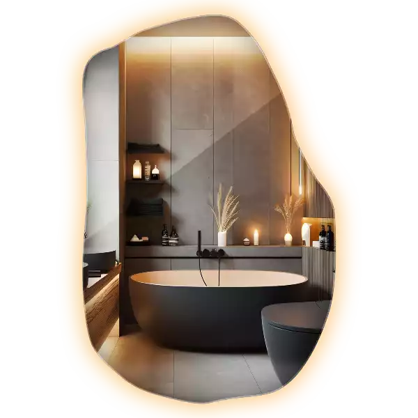 Furcsa forma ledes tükör egyedi