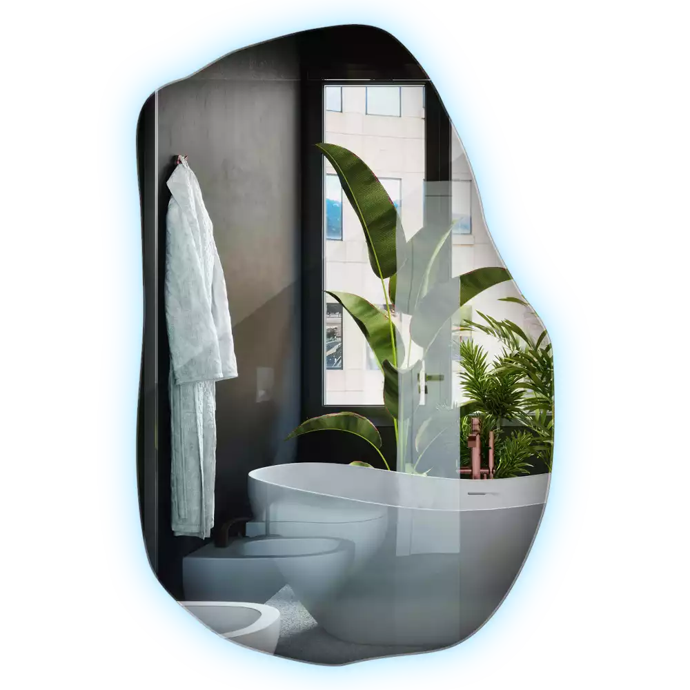 Furcsa forma ledes tükör egyedi