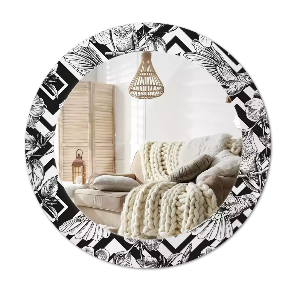 Kerek dísztükör Kolibri