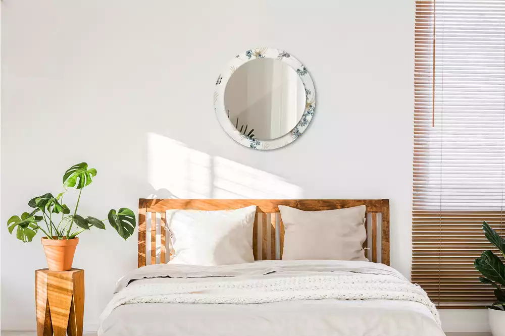 Kerek dísztükör Kínai madarak