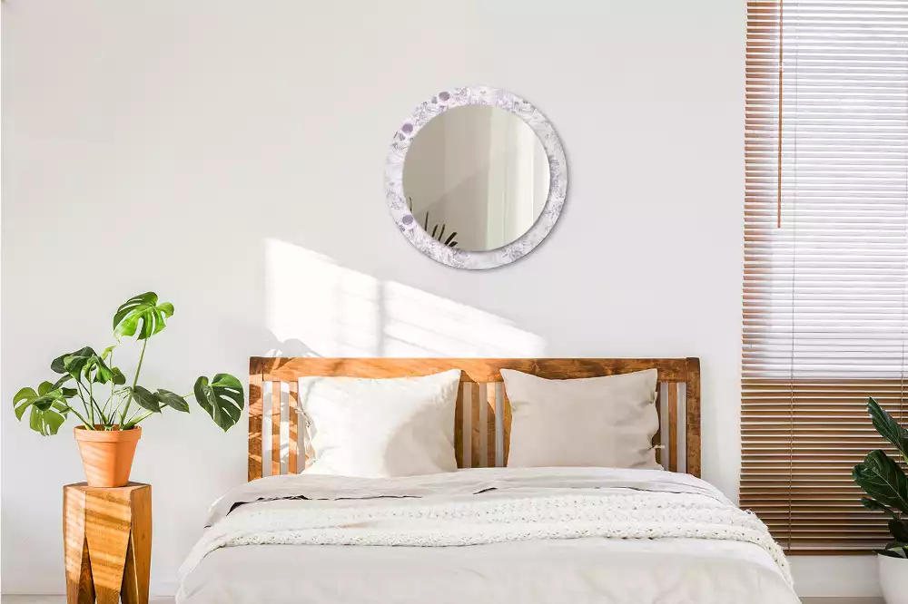 Kerek dísztükör Koponyák