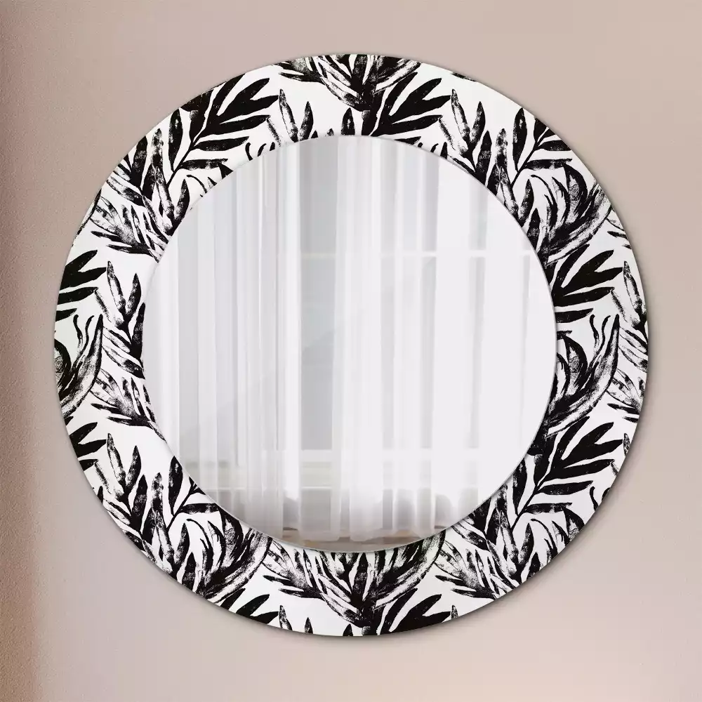 Kerek dísztükör Monstera