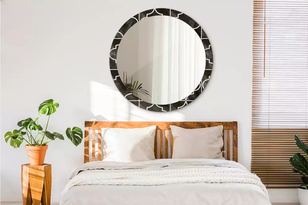 Kerek díszes tükör Antik minta