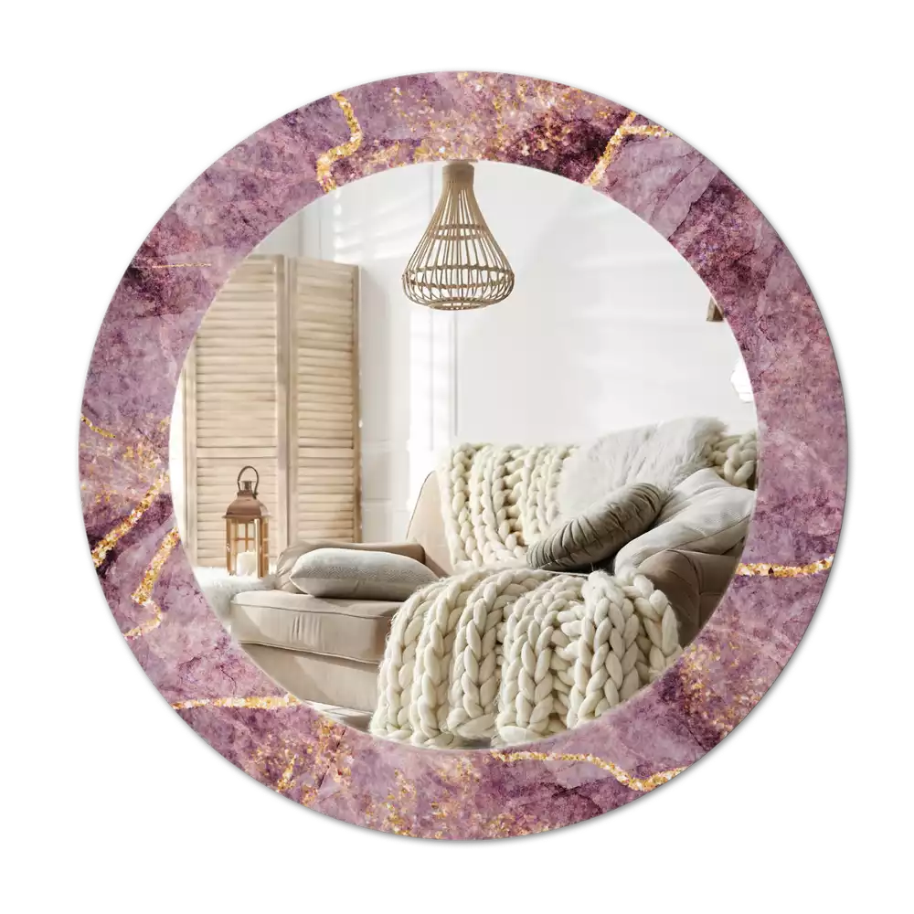 Kerek díszes tükör Márvány utánzat