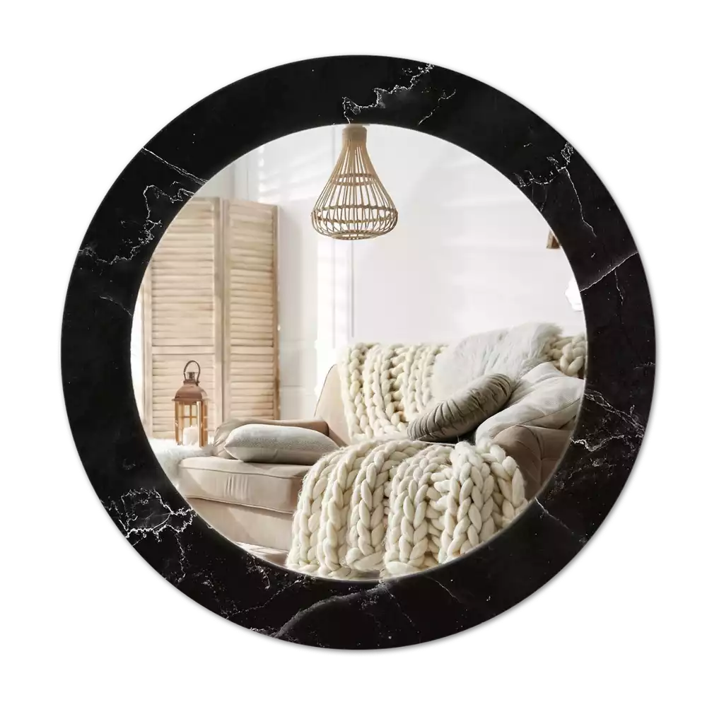 Kerek tükör fali dísz Márvány kő