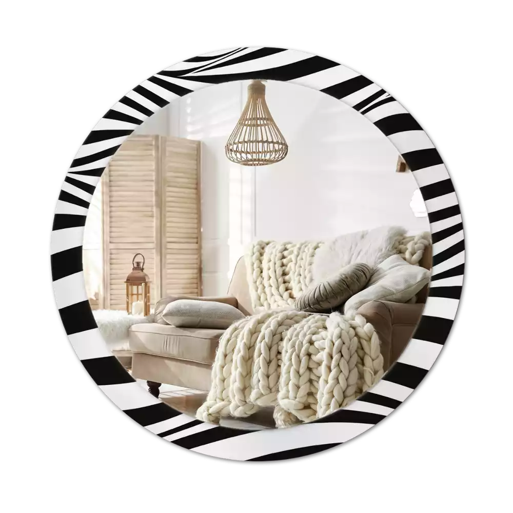 Kerek tükör fali dísz Absztrakt hullám