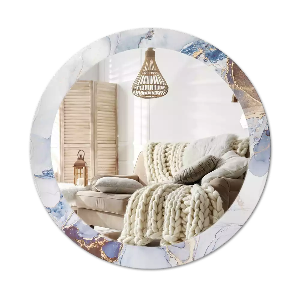 Kerek tükör fali dísz Absztrakt művészet