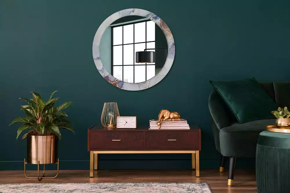 Kerek tükör fali dísz Absztrakt művészet