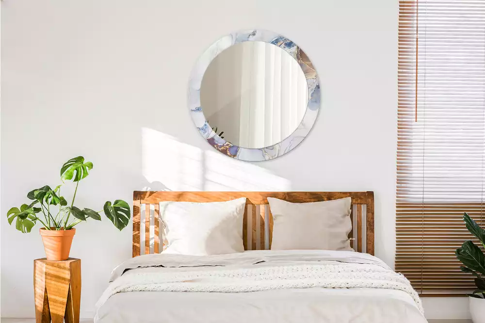 Kerek tükör fali dísz Absztrakt művészet