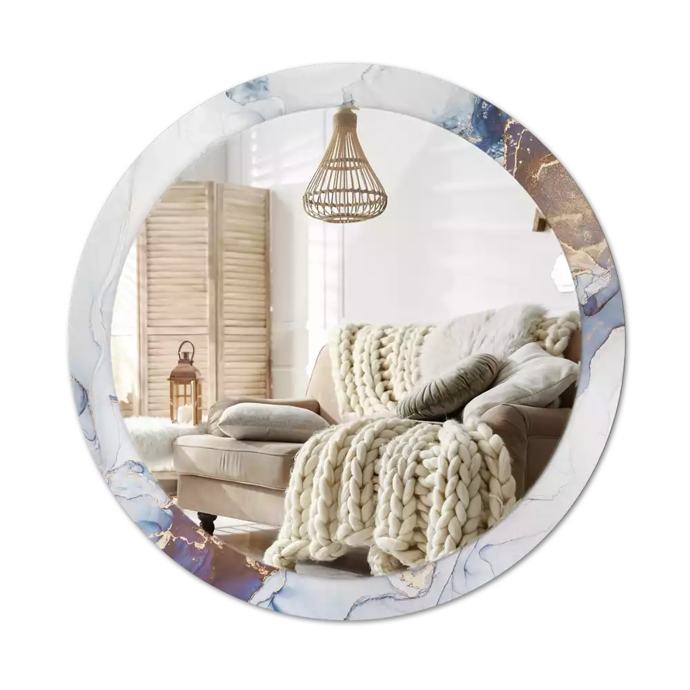 Kerek tükör fali dísz Absztrakt művészet