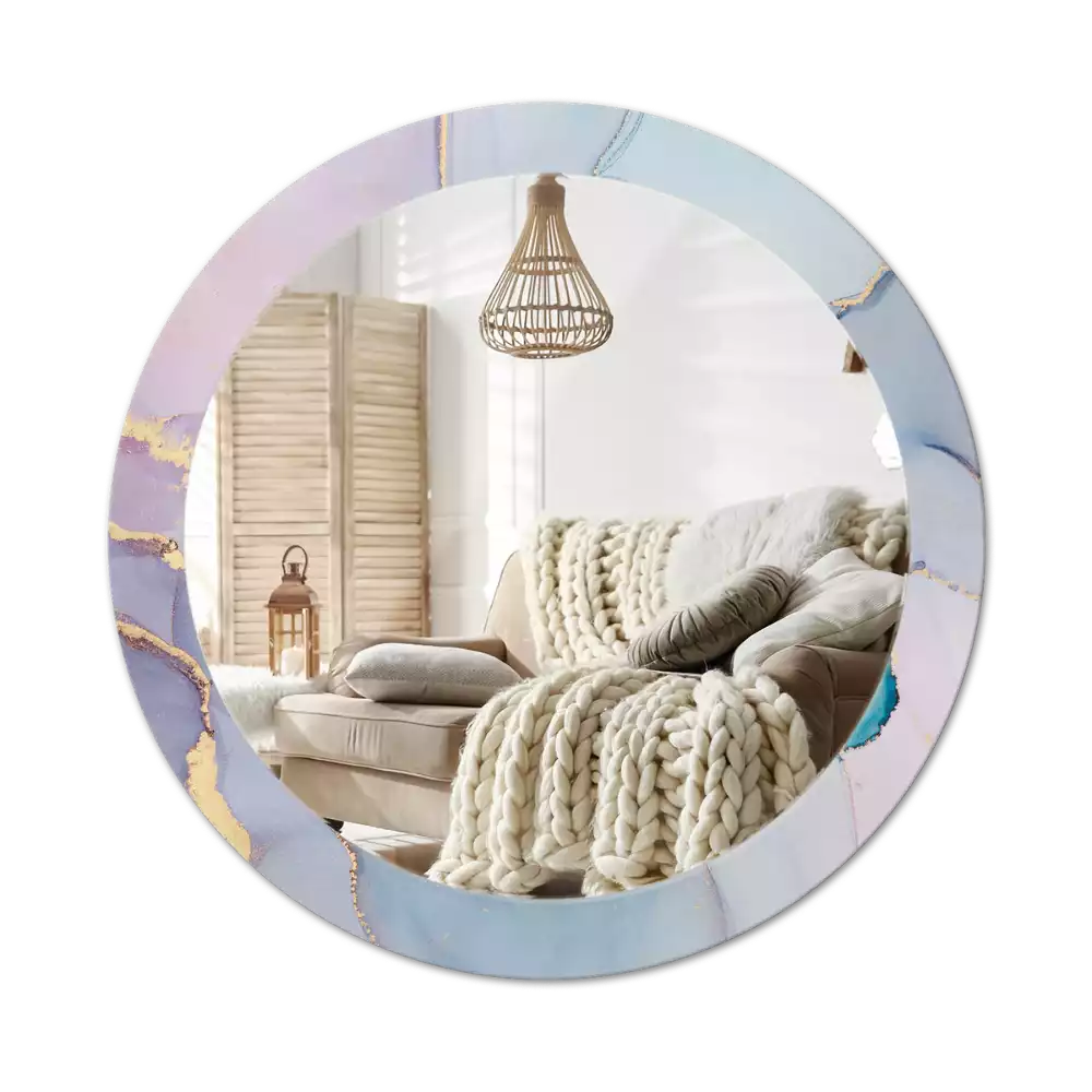 Kerek tükör fali dísz Absztrakt folyadék