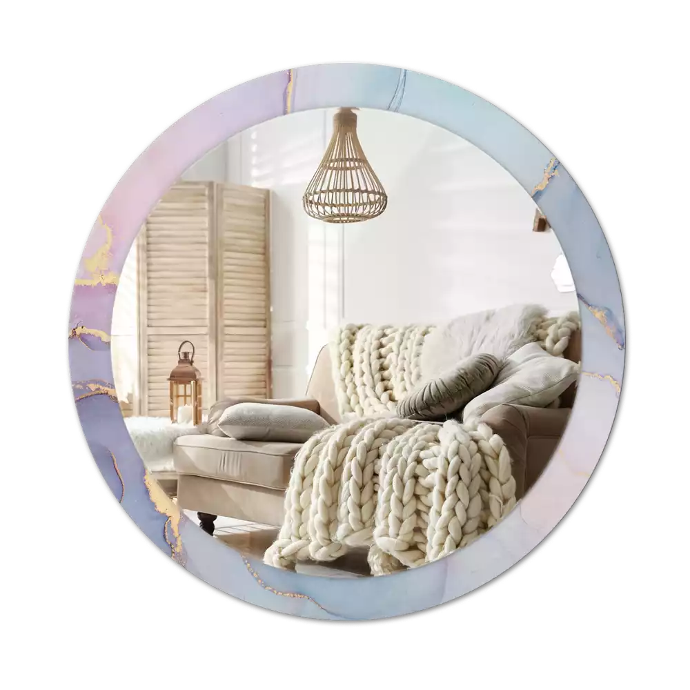 Kerek tükör fali dísz Absztrakt folyadék