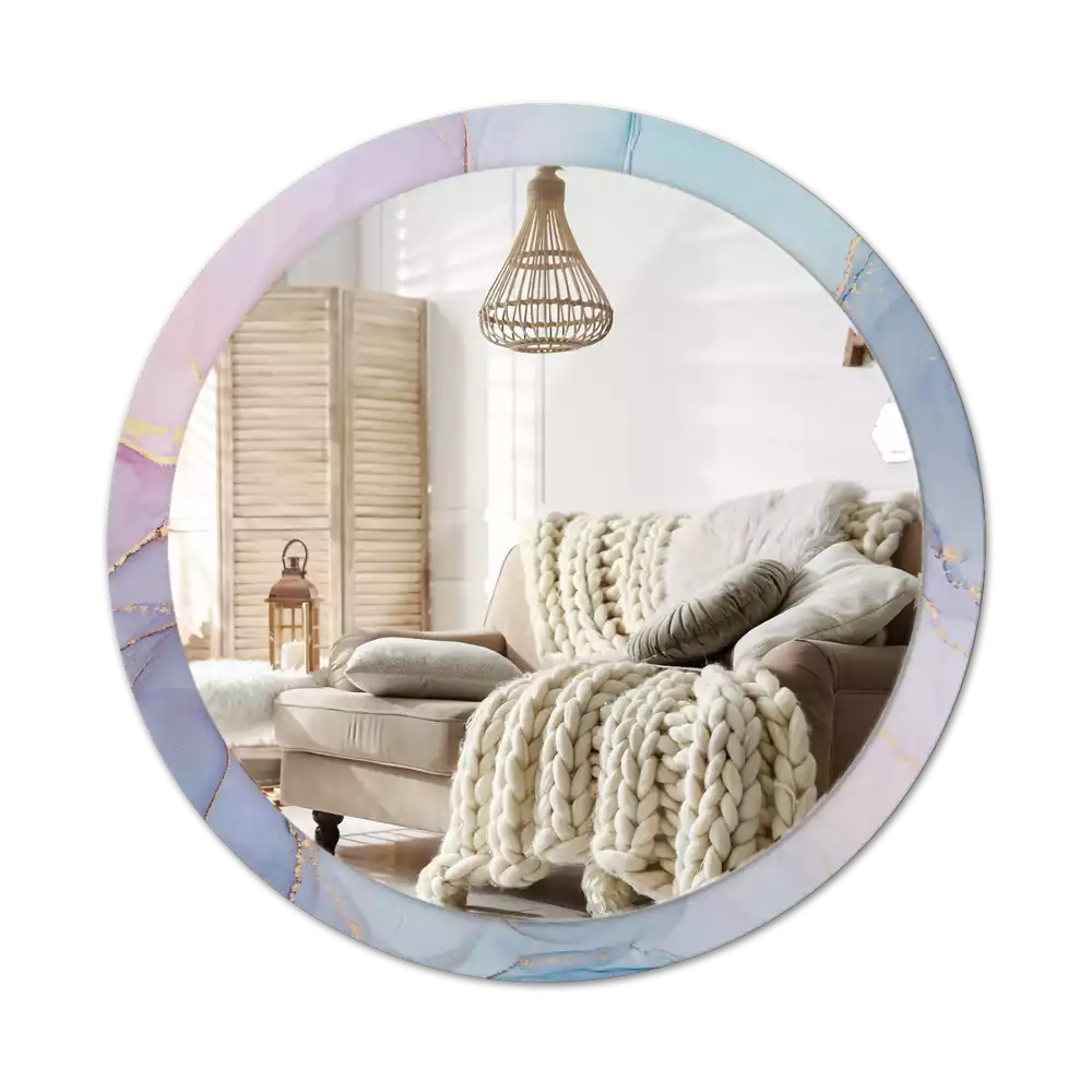 Kerek tükör fali dísz Absztrakt folyadék