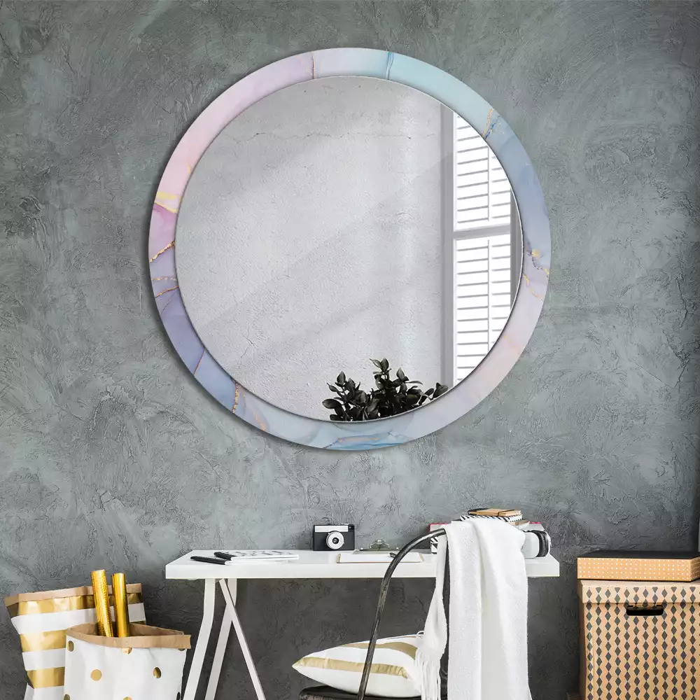 Kerek tükör fali dísz Absztrakt folyadék