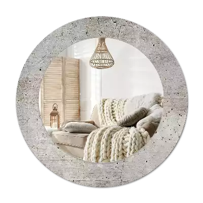 Kerek tükör fali dísz Szürke beton