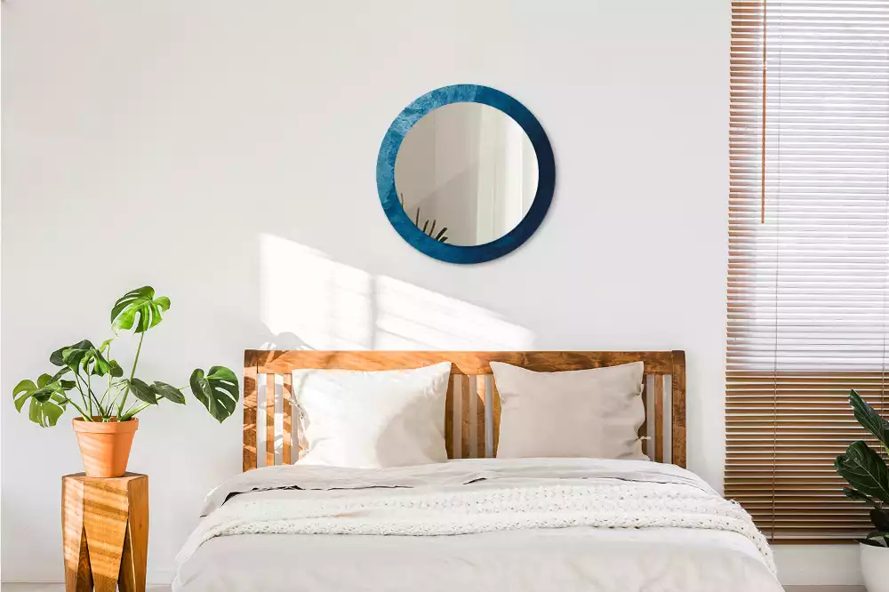 Kerek tükör fali dísz Absztrakt művészet