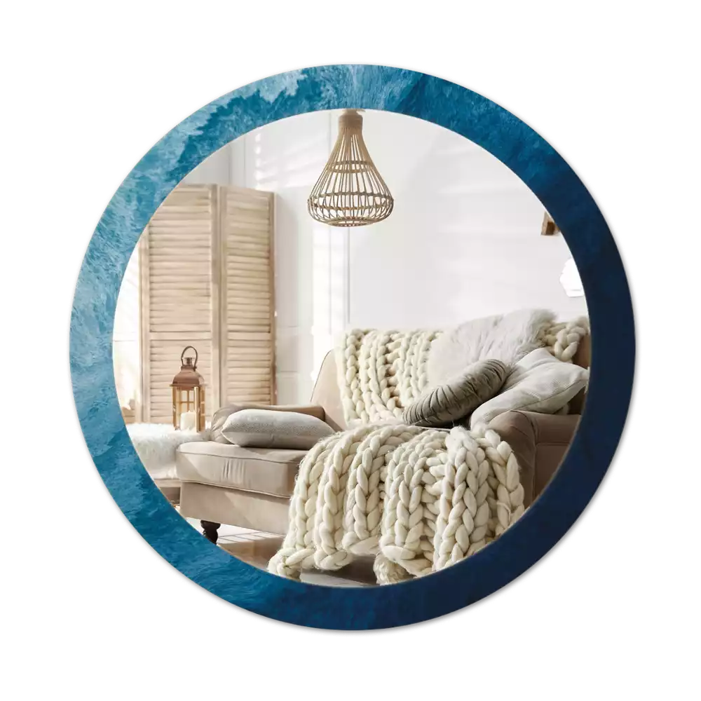 Kerek tükör fali dísz Absztrakt művészet