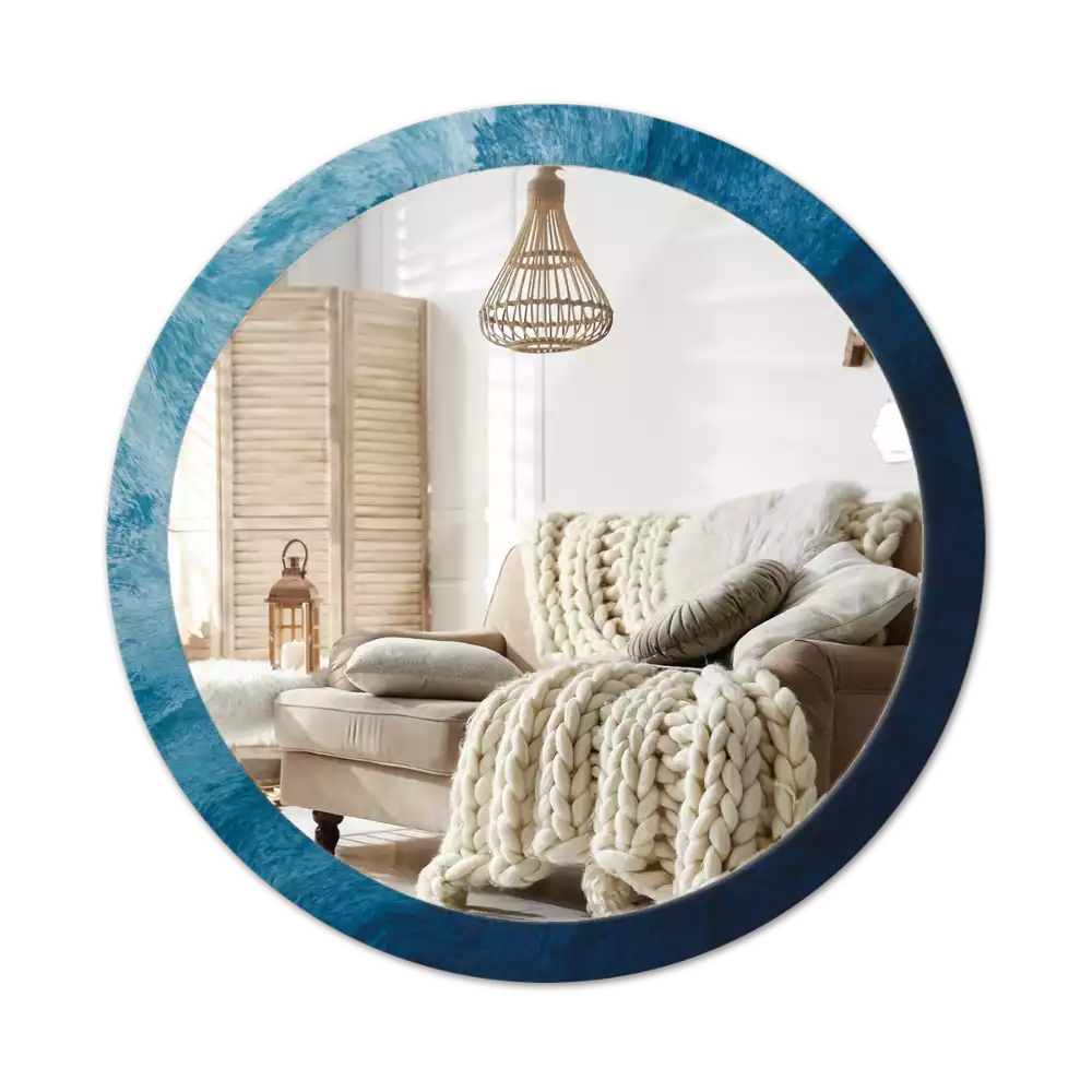 Kerek tükör fali dísz Absztrakt művészet