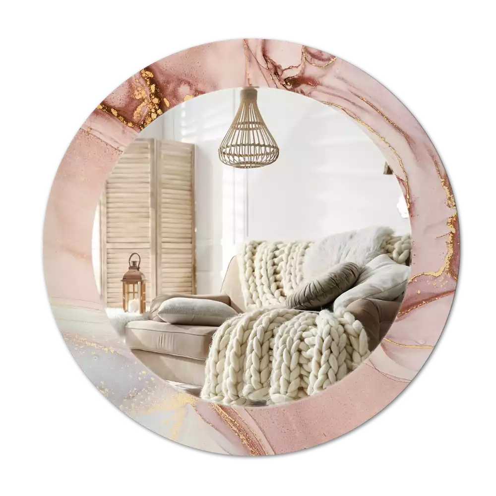 Kerek tükör fali dísz Absztrakt folyadék