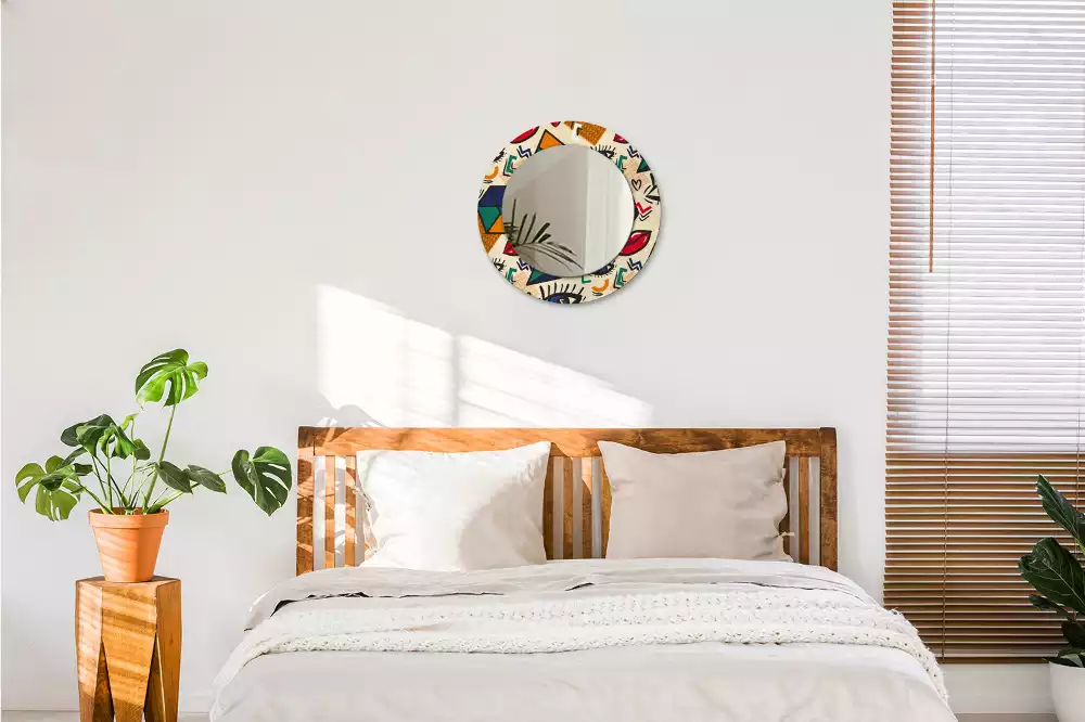 Kerek tükör fali dísz Pop art stílus