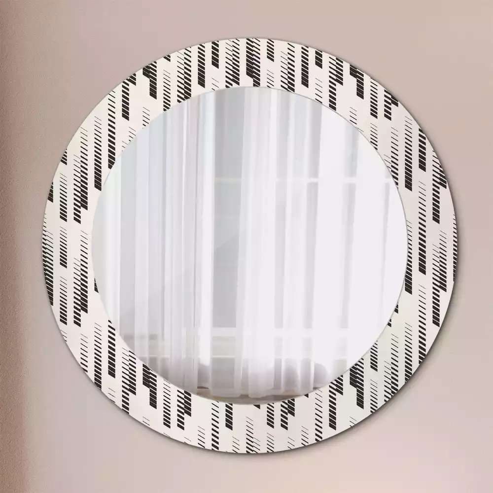 Kerek tükör fali dísz Csíkos minta