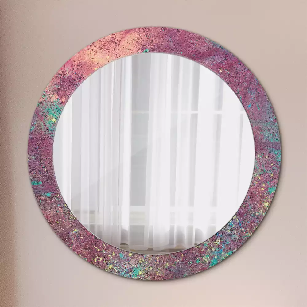 Kerek tükör fali dísz A színek fesztiválja