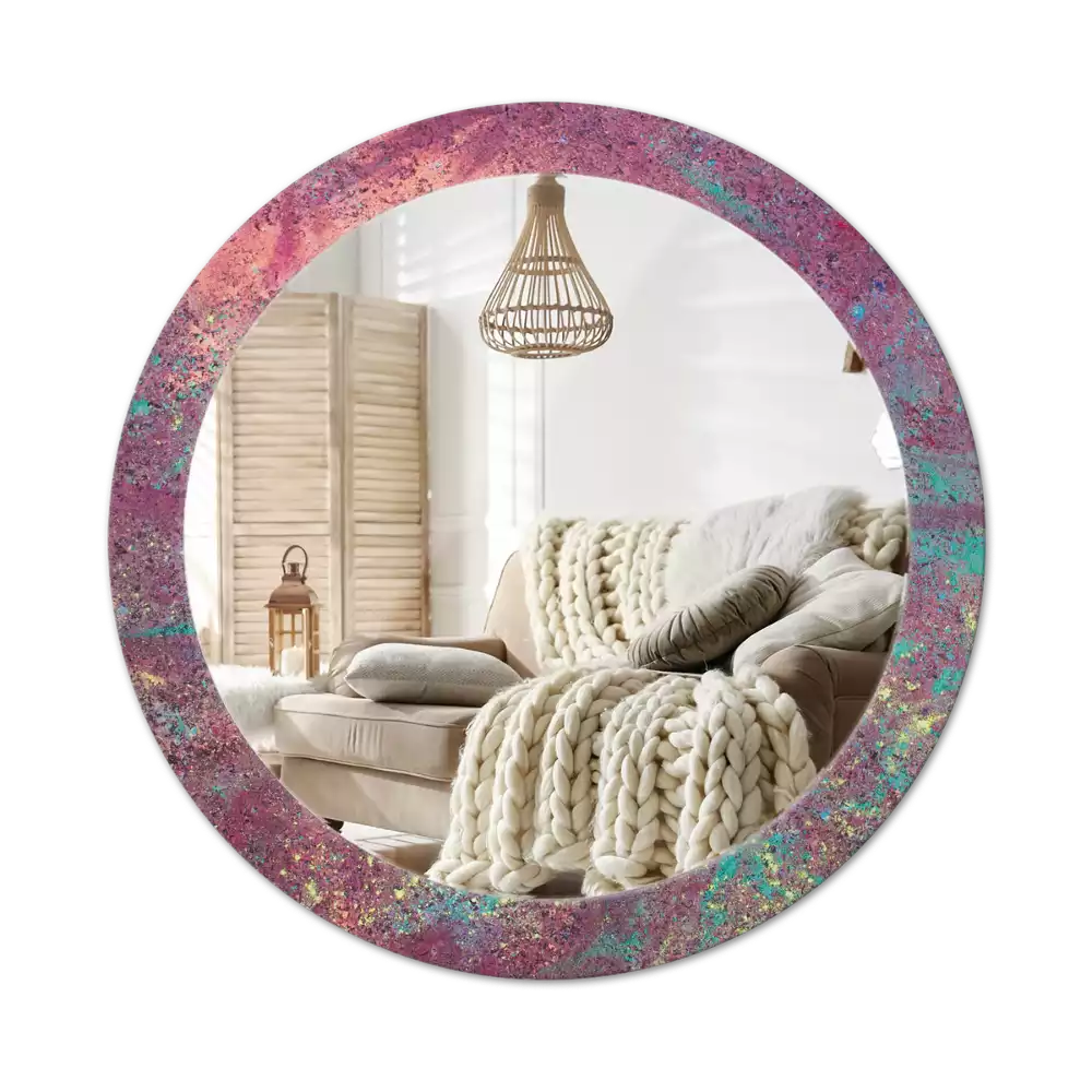 Kerek tükör fali dísz A színek fesztiválja