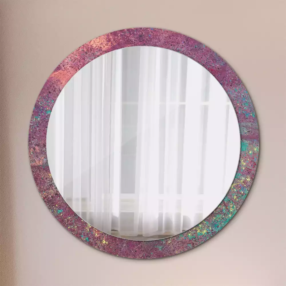 Kerek tükör fali dísz A színek fesztiválja