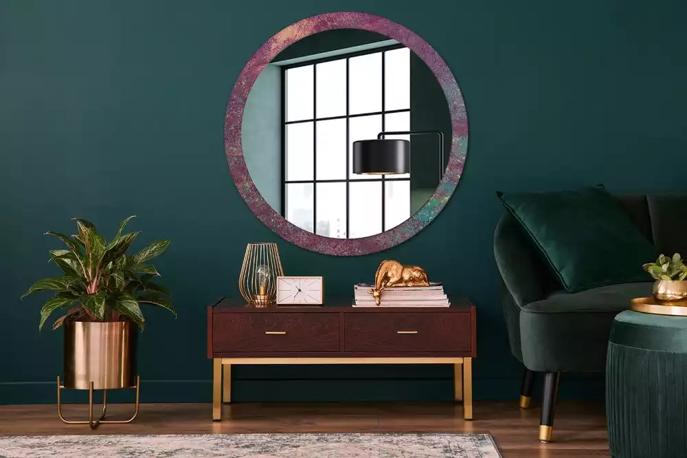 Kerek tükör fali dísz A színek fesztiválja