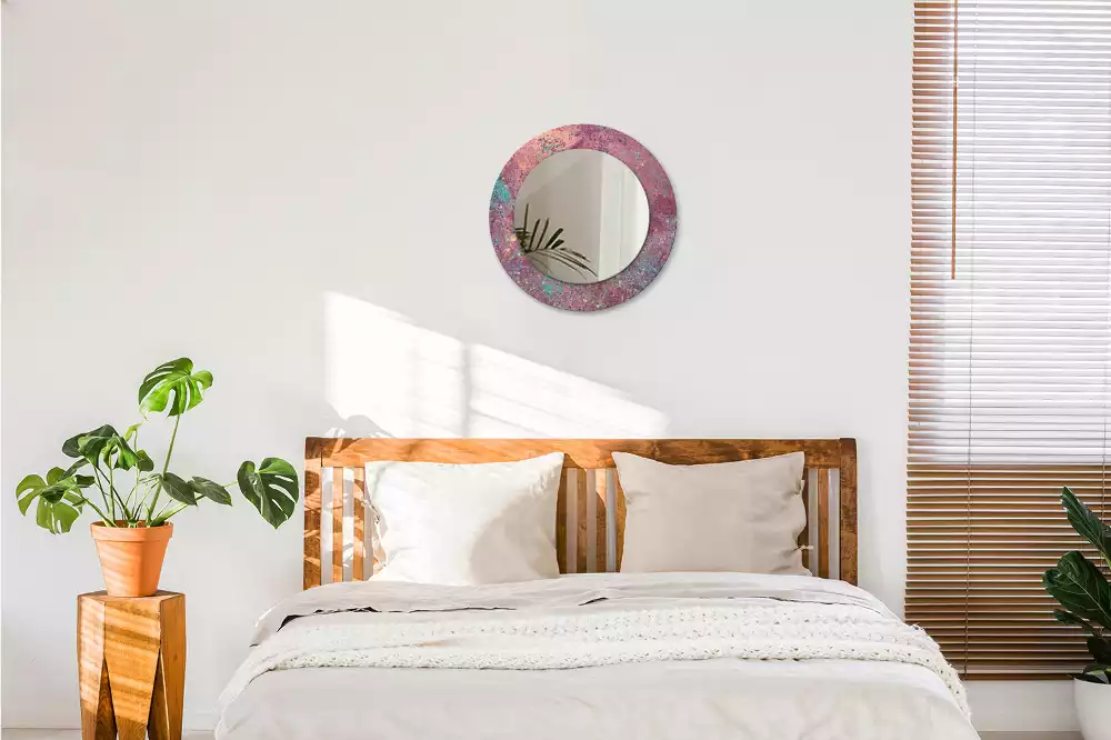 Kerek tükör fali dísz A színek fesztiválja