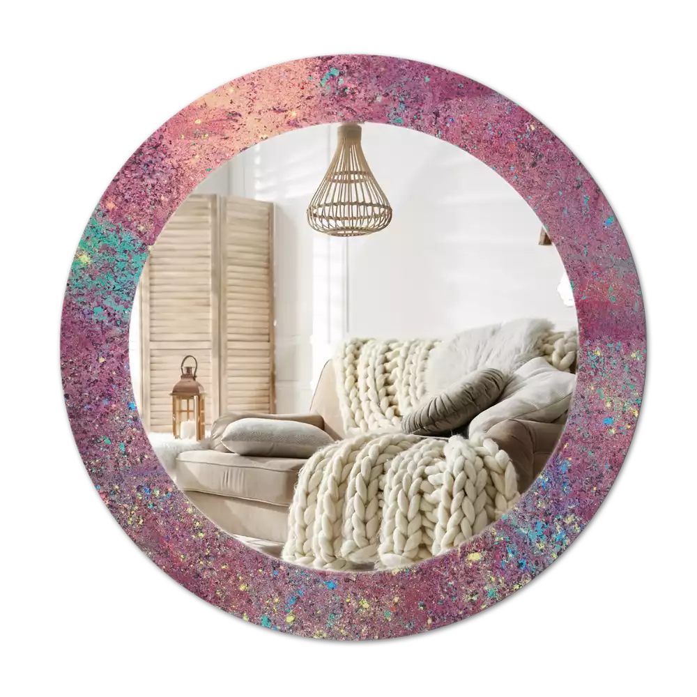 Kerek tükör fali dísz A színek fesztiválja