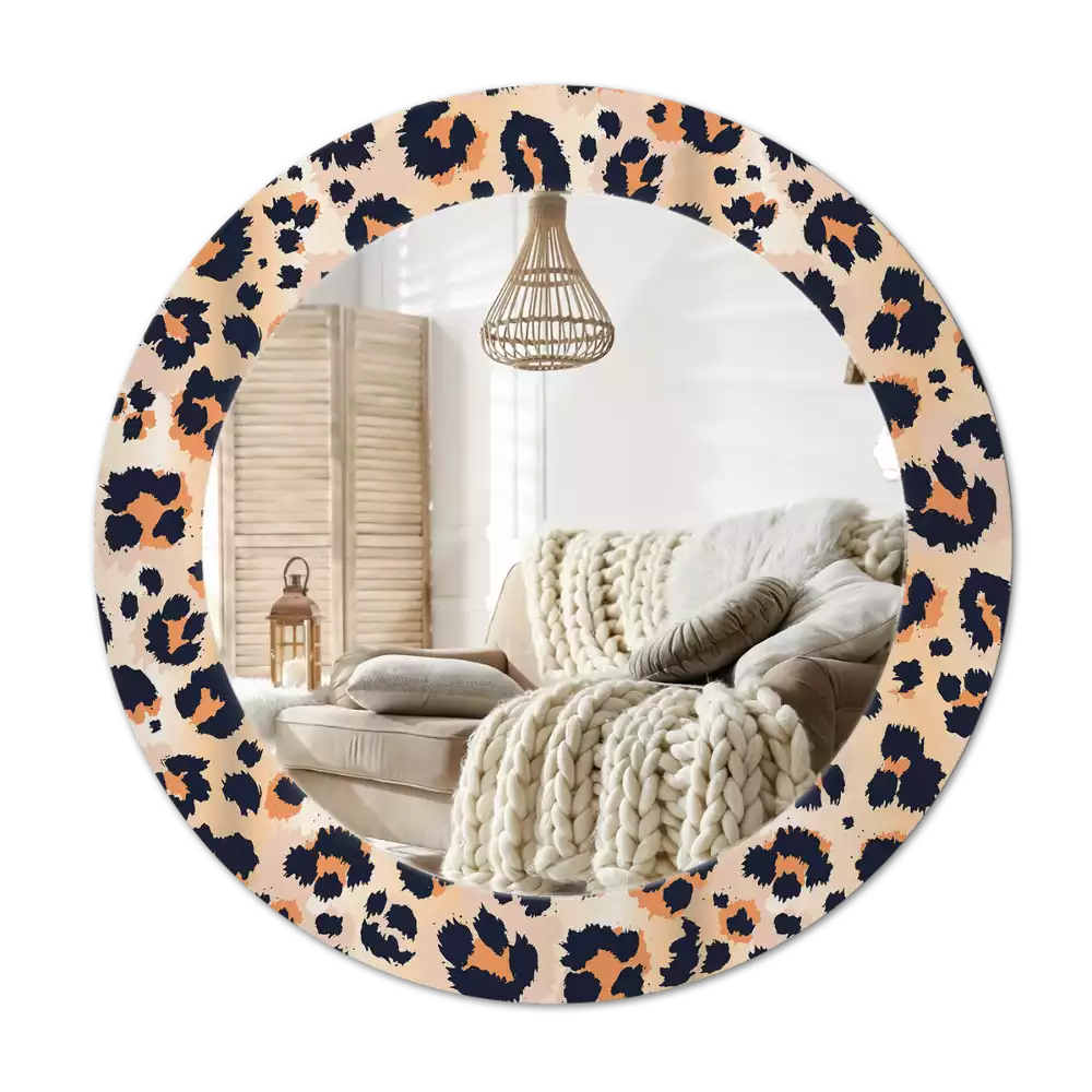 Kerek tükör fali dísz Foltos minta