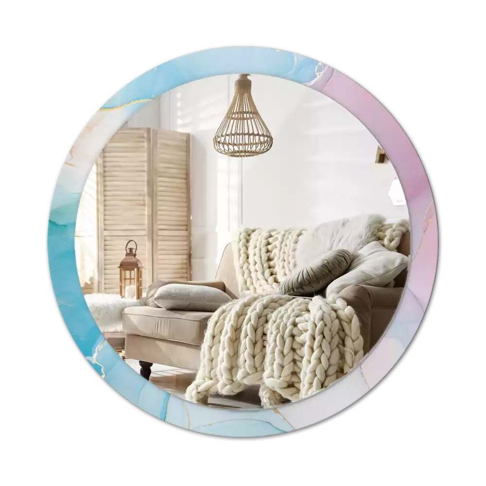 Kerek tükör fali dísz Márvány stílusú