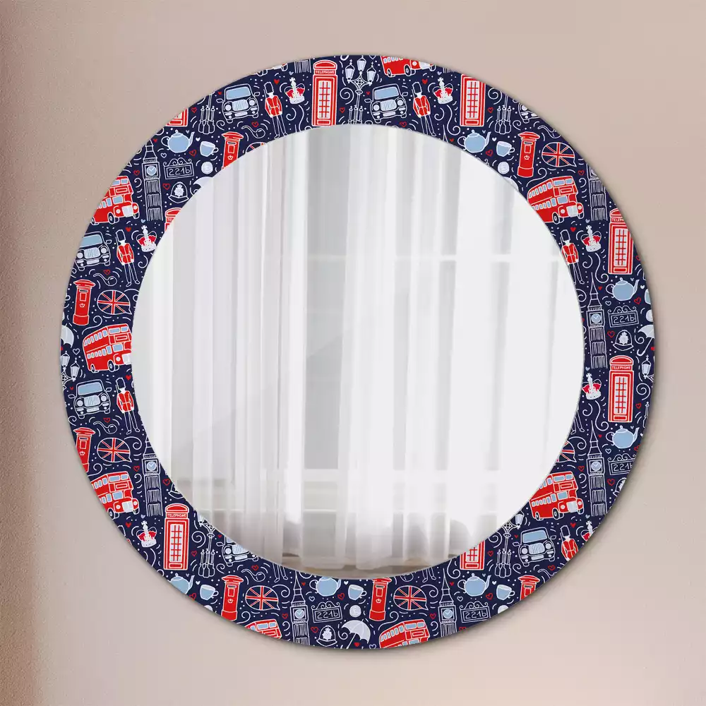 Kerek tükör fali dísz London