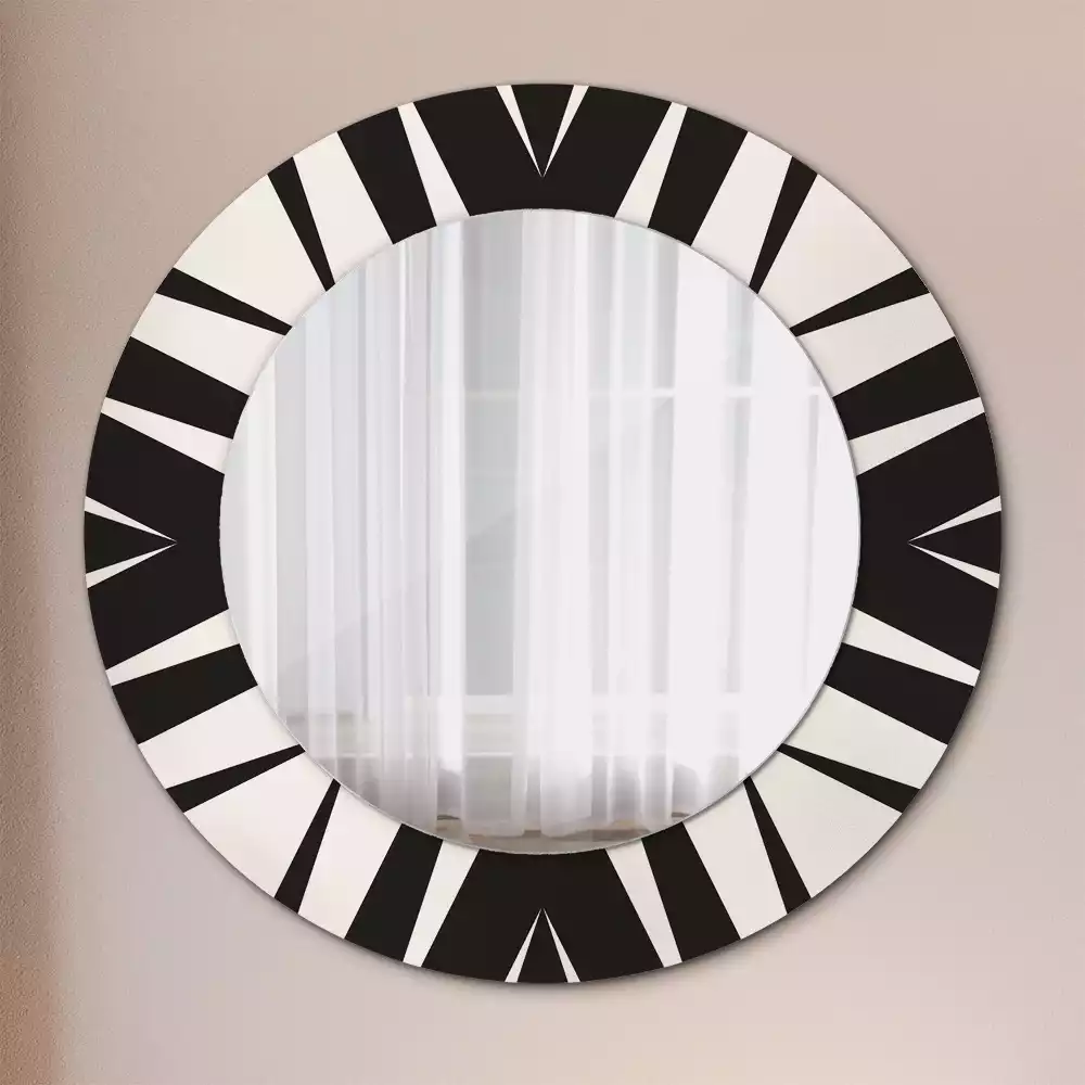 Kerek tükör fali dísz Absztrakt geometria