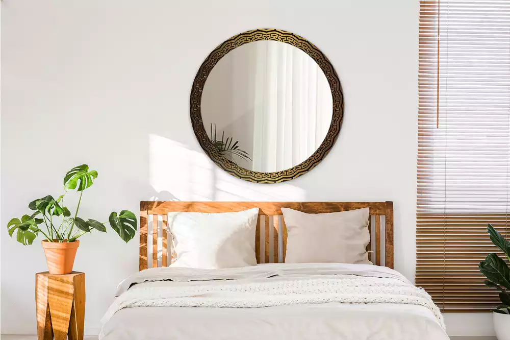 Kerek tükör fali dísz Görög dísz