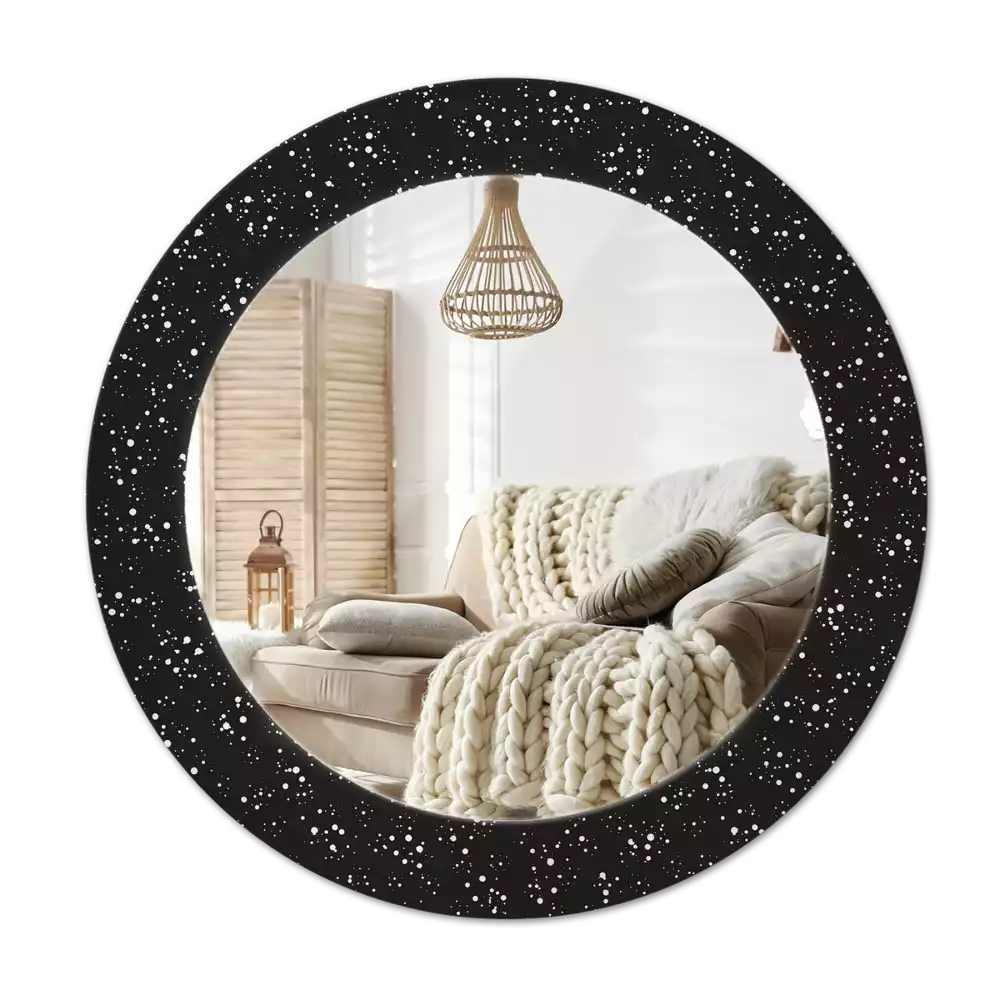 Kerek tükör fali dísz Kaotikus pontok