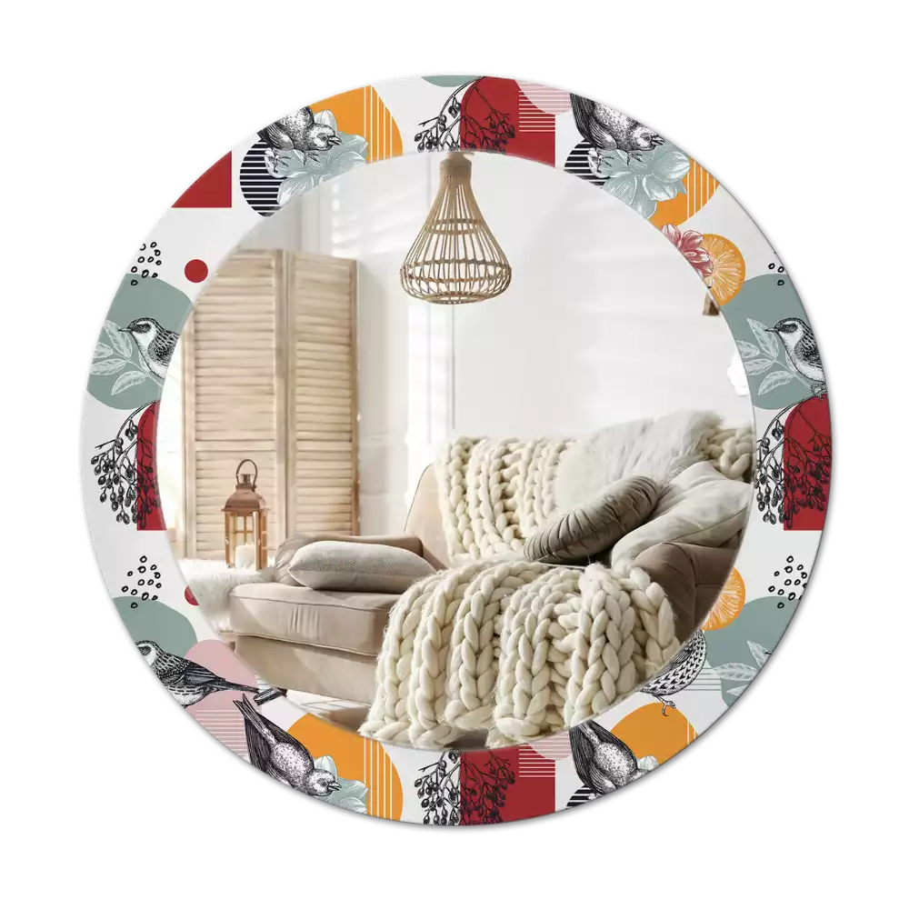 Kerek tükör fali dísz Vintage foltok