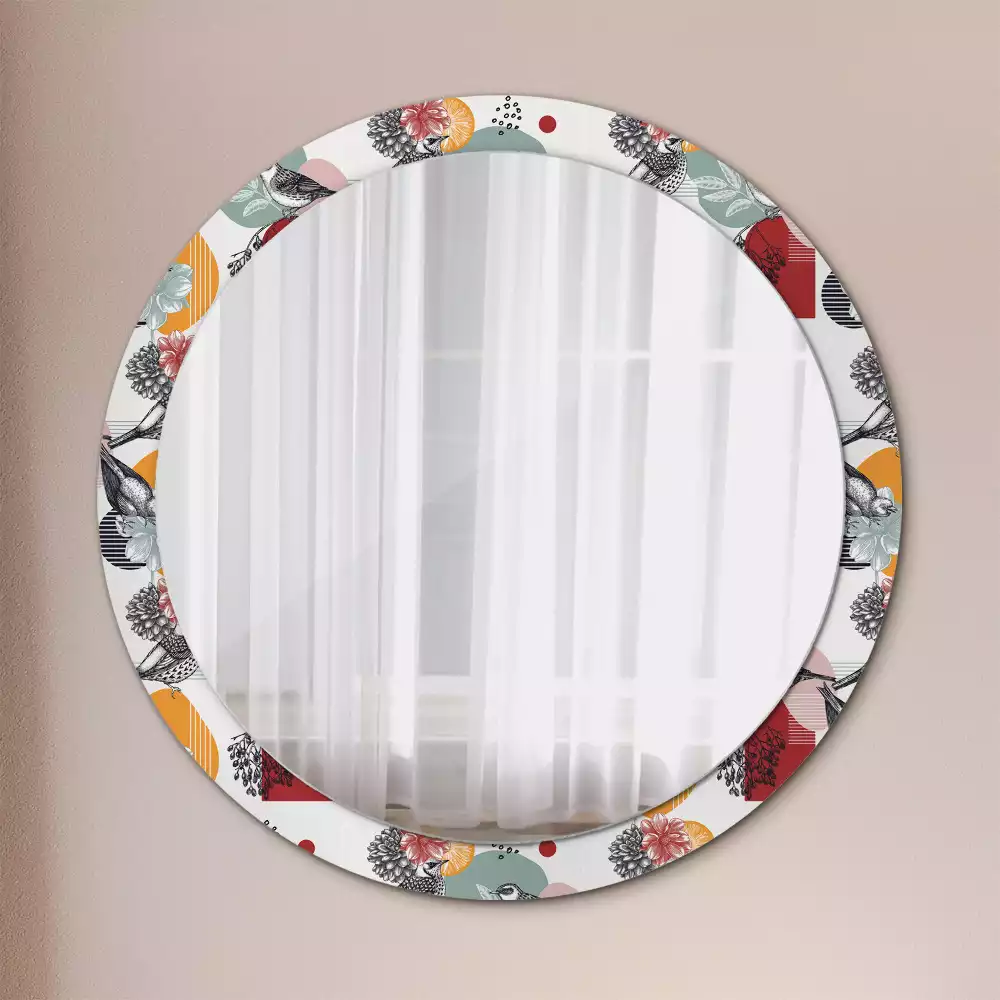 Kerek tükör fali dísz Vintage foltok