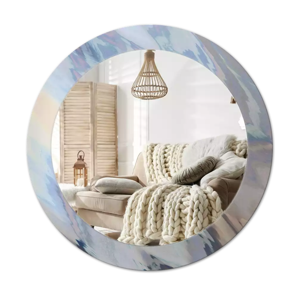 Kerek tükör fali dísz Absztrakt hullámok