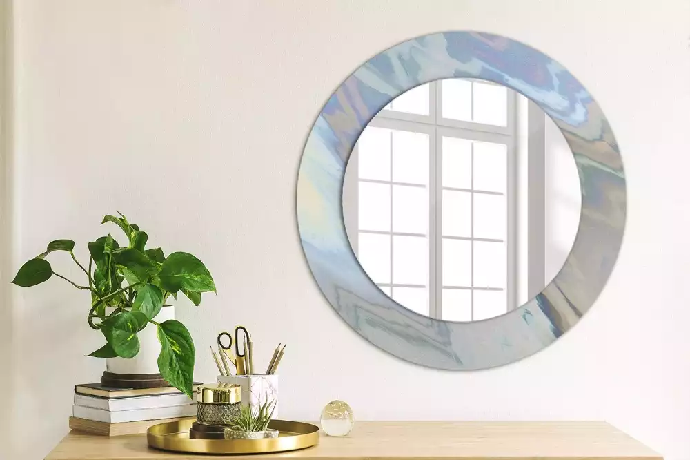 Kerek tükör fali dísz Absztrakt hullámok