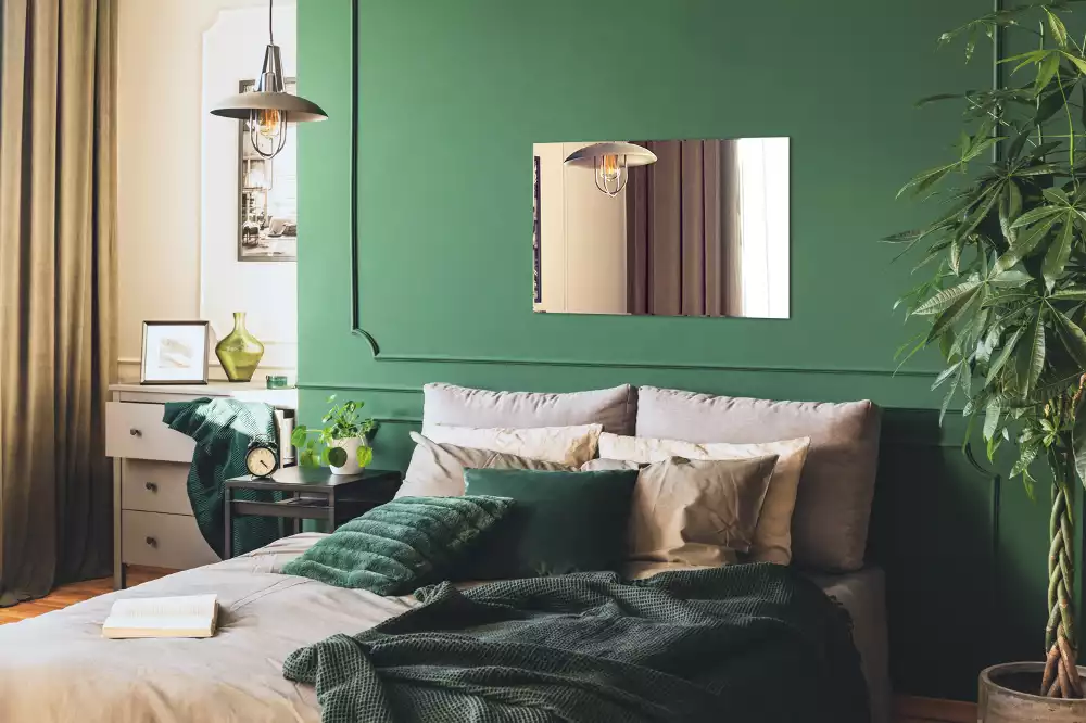 Négyszögletes tükör keret nélküli modern