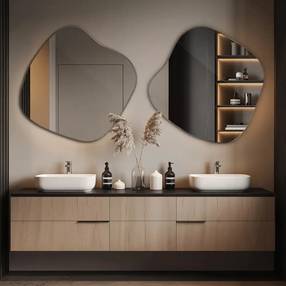 Folt alakú tükör látványos kiegészítő