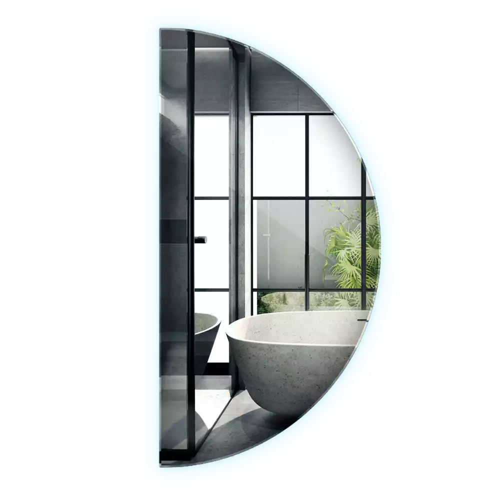 Led félkör alakú tükör stílusos kiegészítő