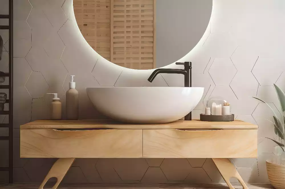 Led félkör alakú tükör stílusos kiegészítő